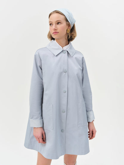 For Love and Lemons Leslie Button-Up Jacket - Blue