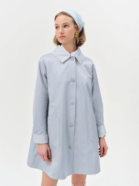 For Love and Lemons Leslie Button-Up Jacket - Blue