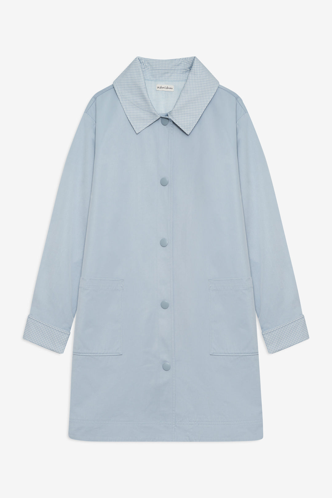 For Love and Lemons Leslie Button-Up Jacket - Blue