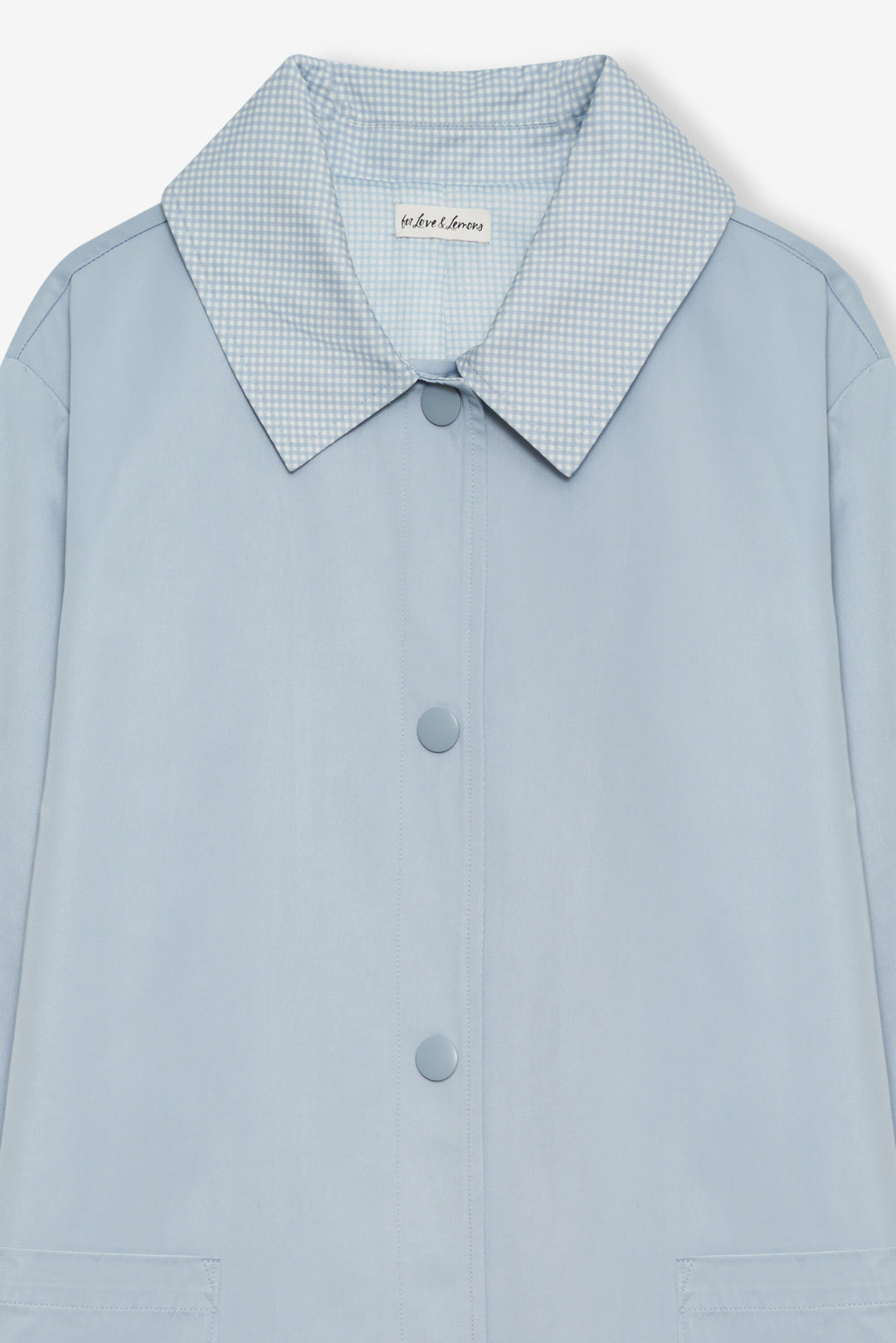 For Love and Lemons Leslie Button-Up Jacket - Blue