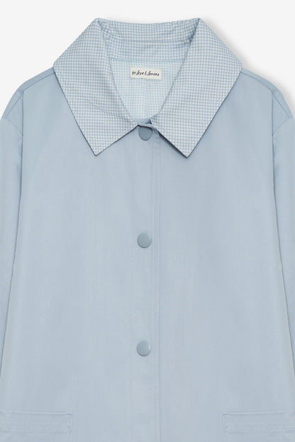 For Love and Lemons Leslie Button-Up Jacket - Blue