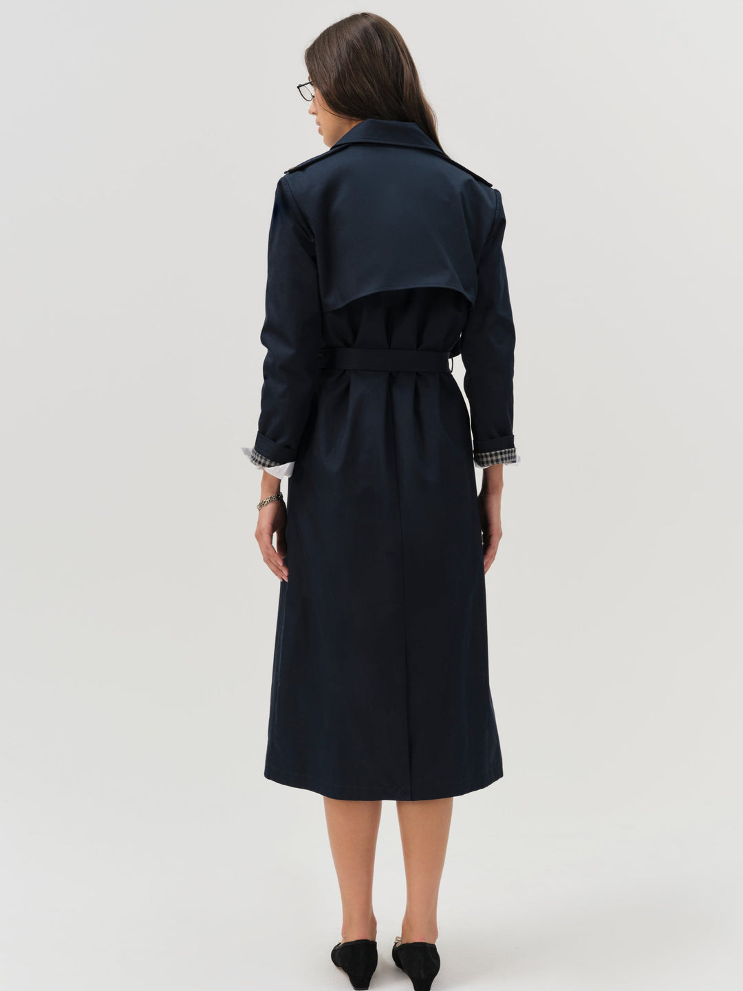For Love and Lemons Reese Trench Coat - Navy