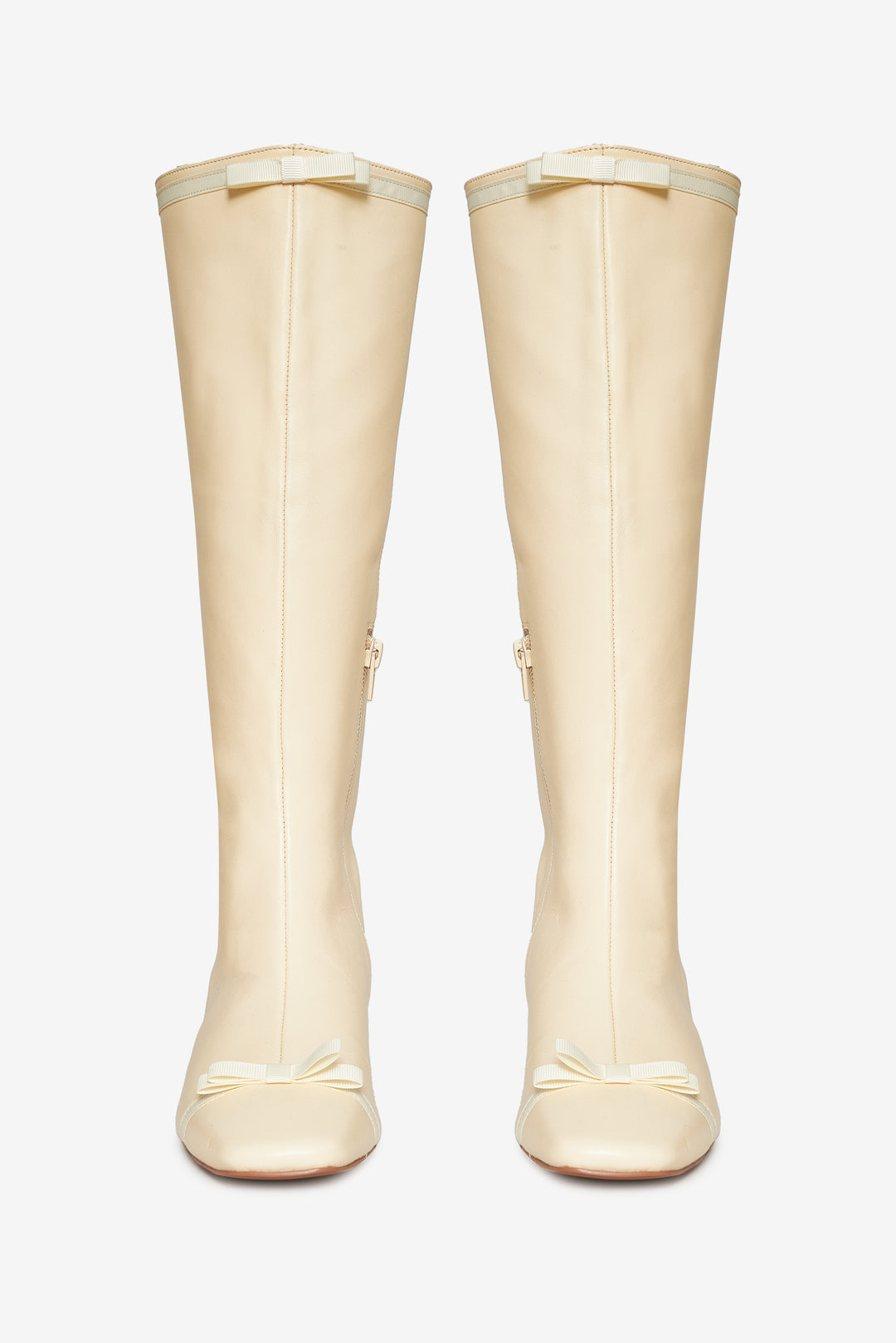 For Love and Lemons Claudine Cap Toe Boot - Cream