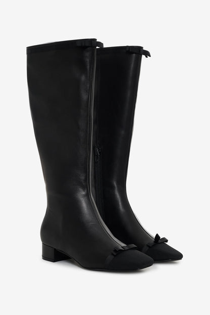 For Love and Lemons Claudine Cap Toe Boot - Black