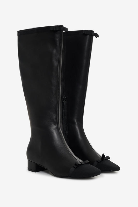 For Love and Lemons Claudine Cap Toe Boot - Black