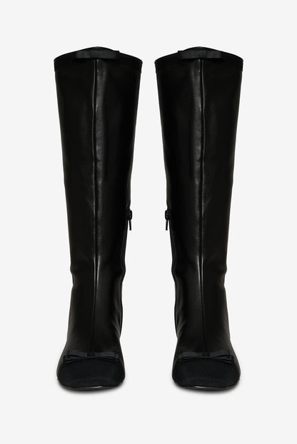 For Love and Lemons Claudine Cap Toe Boot - Black