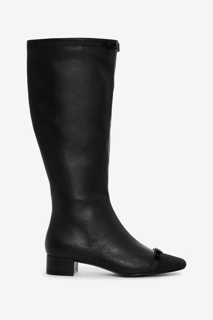 For Love and Lemons Claudine Cap Toe Boot - Black