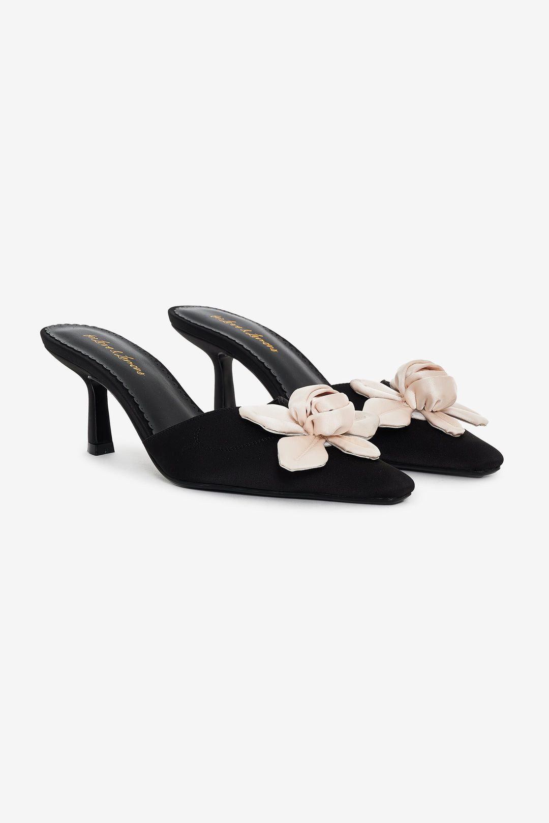 For Love and Lemons Claudine Mule Heel - Black