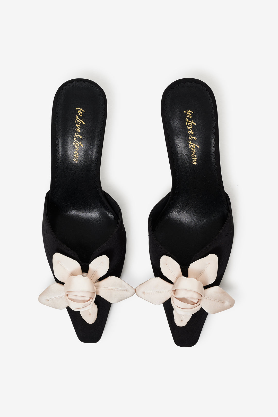 For Love and Lemons Claudine Mule Heel - Black