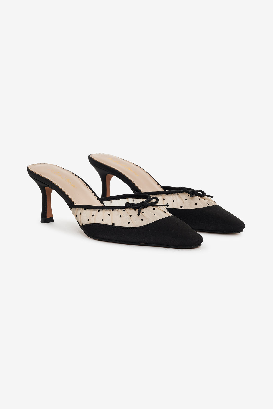 For Love and Lemons Lili Mule Heel - Black