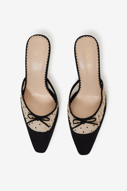 For Love and Lemons Lili Mule Heel - Black