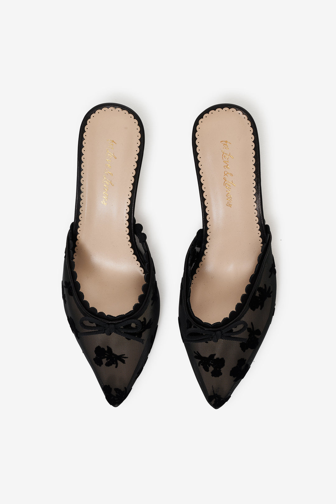 For Love and Lemons Sylvie Mule Heel - Black