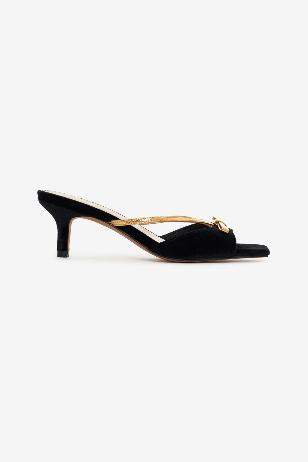For Love and Lemons Grace Mule Heel - Black