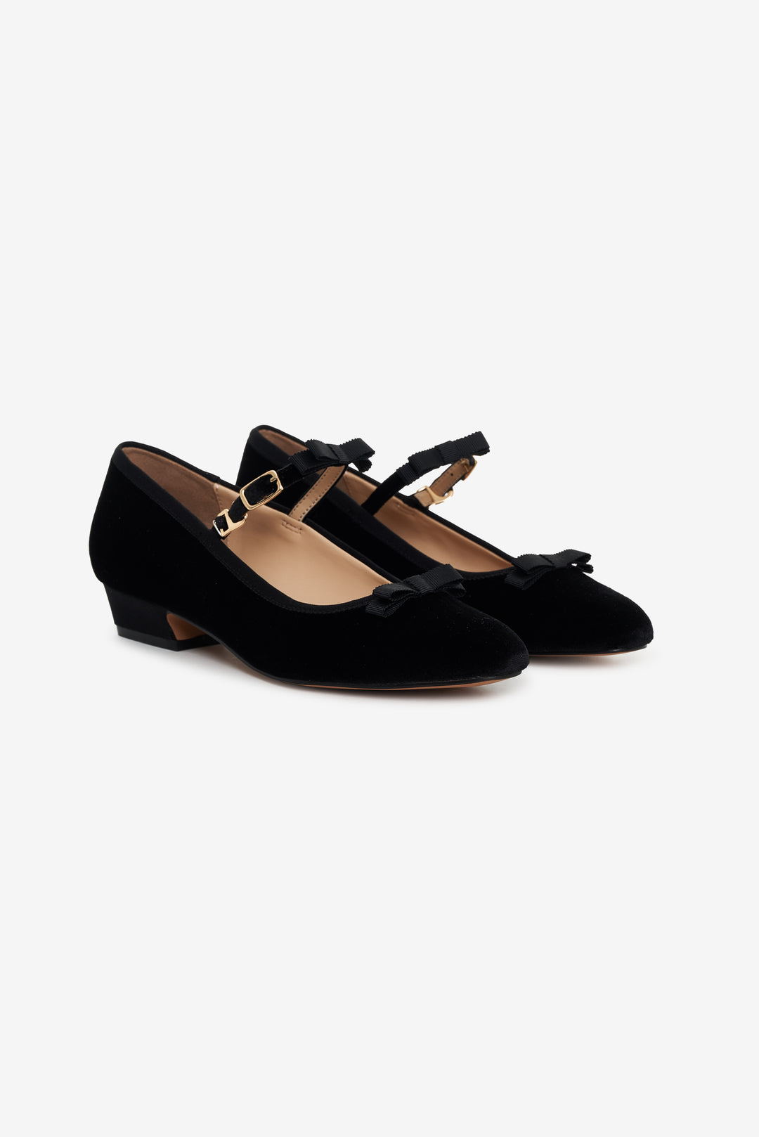 For Love and Lemons Lucia Velvet Mary Jane - Black