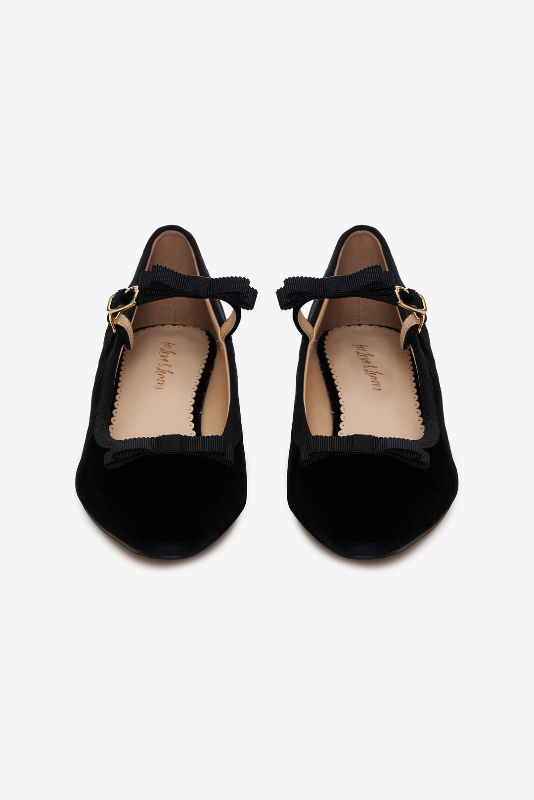 For Love and Lemons Lucia Velvet Mary Jane - Black