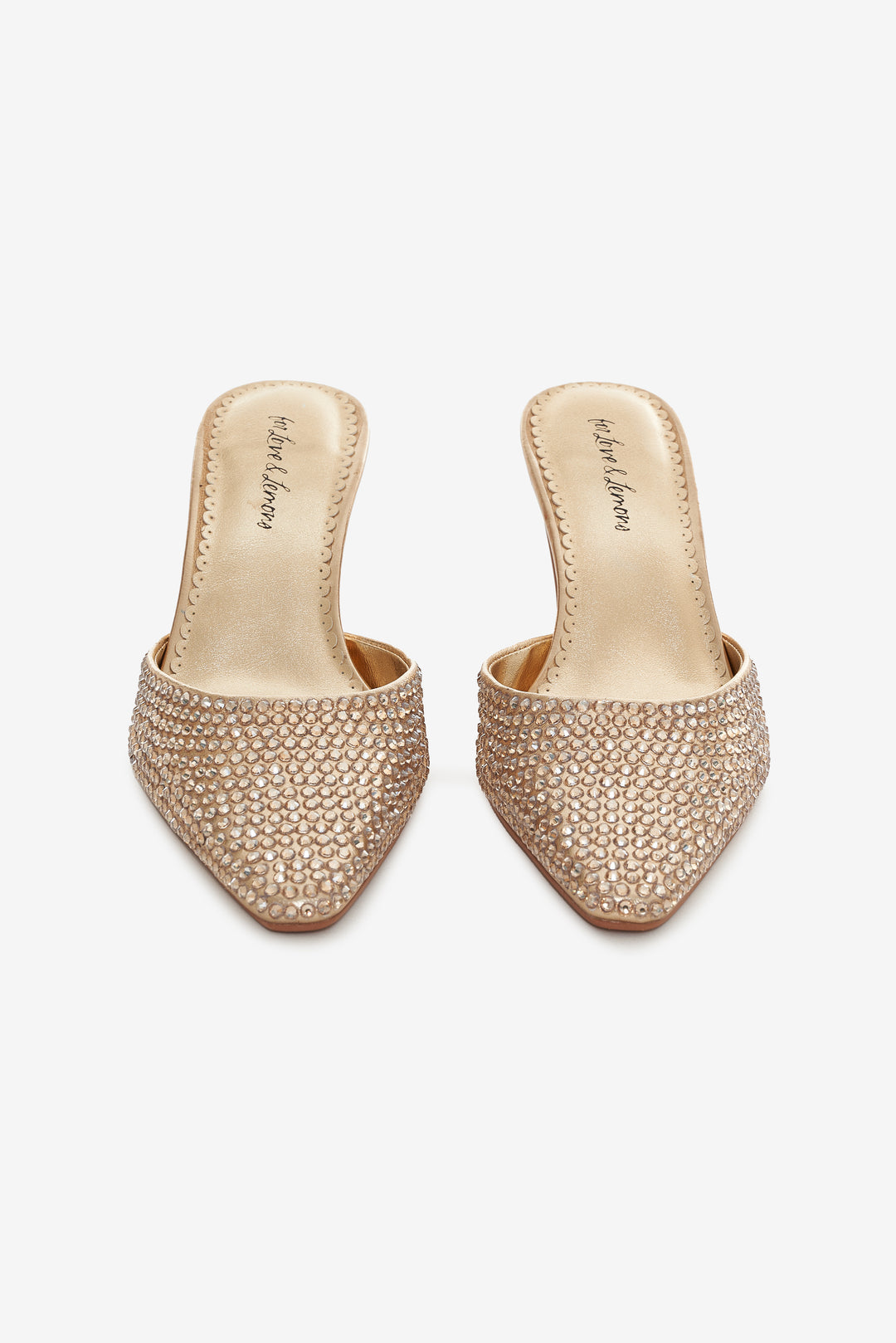 For Love and Lemons Cleo Mule Heel - Gold