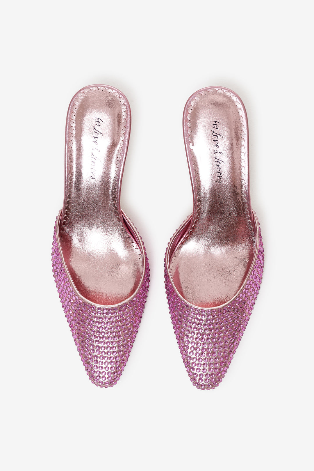For Love and Lemons Cleo Mule Heel - Baby Pink