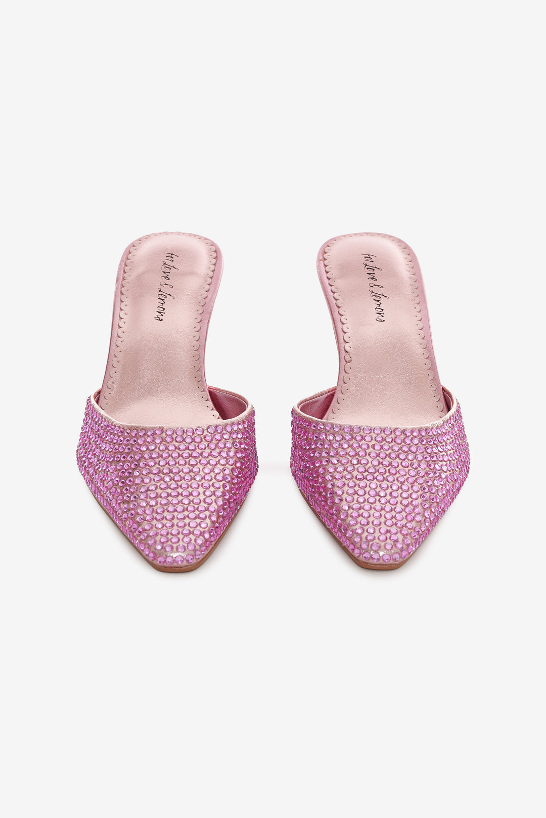 For Love and Lemons Cleo Mule Heel - Baby Pink