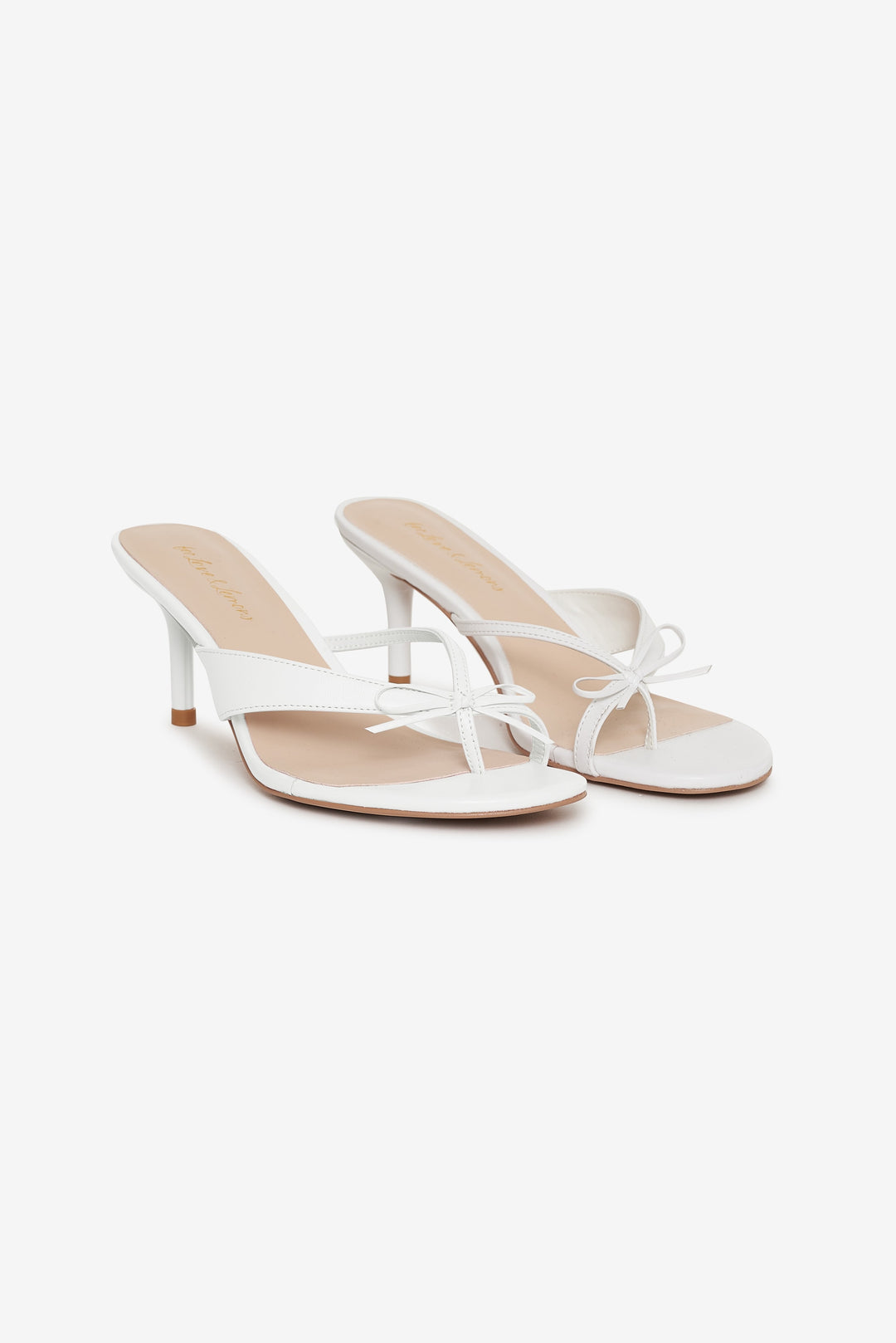 For Love and Lemons Elea Heel - White