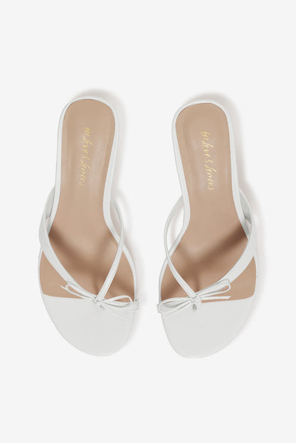 For Love and Lemons Elea Heel - White