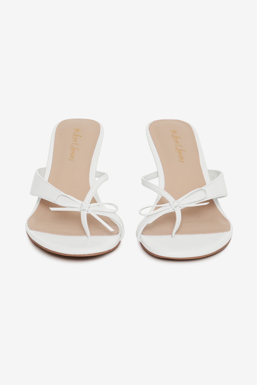For Love and Lemons Elea Heel - White