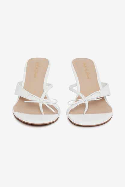For Love and Lemons Elea Heel - White