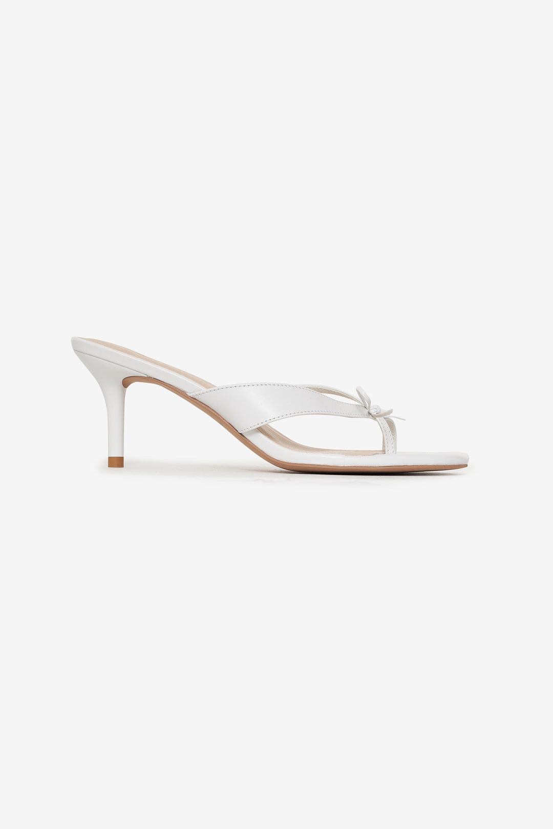 For Love and Lemons Elea Heel - White