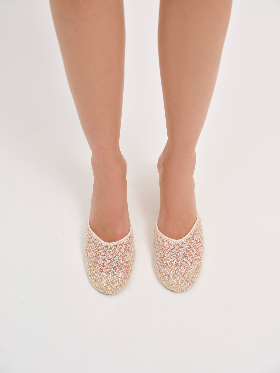 For Love and Lemons Claudia Lace Heel - White