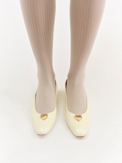 For Love and Lemons Edie Flat - Cream