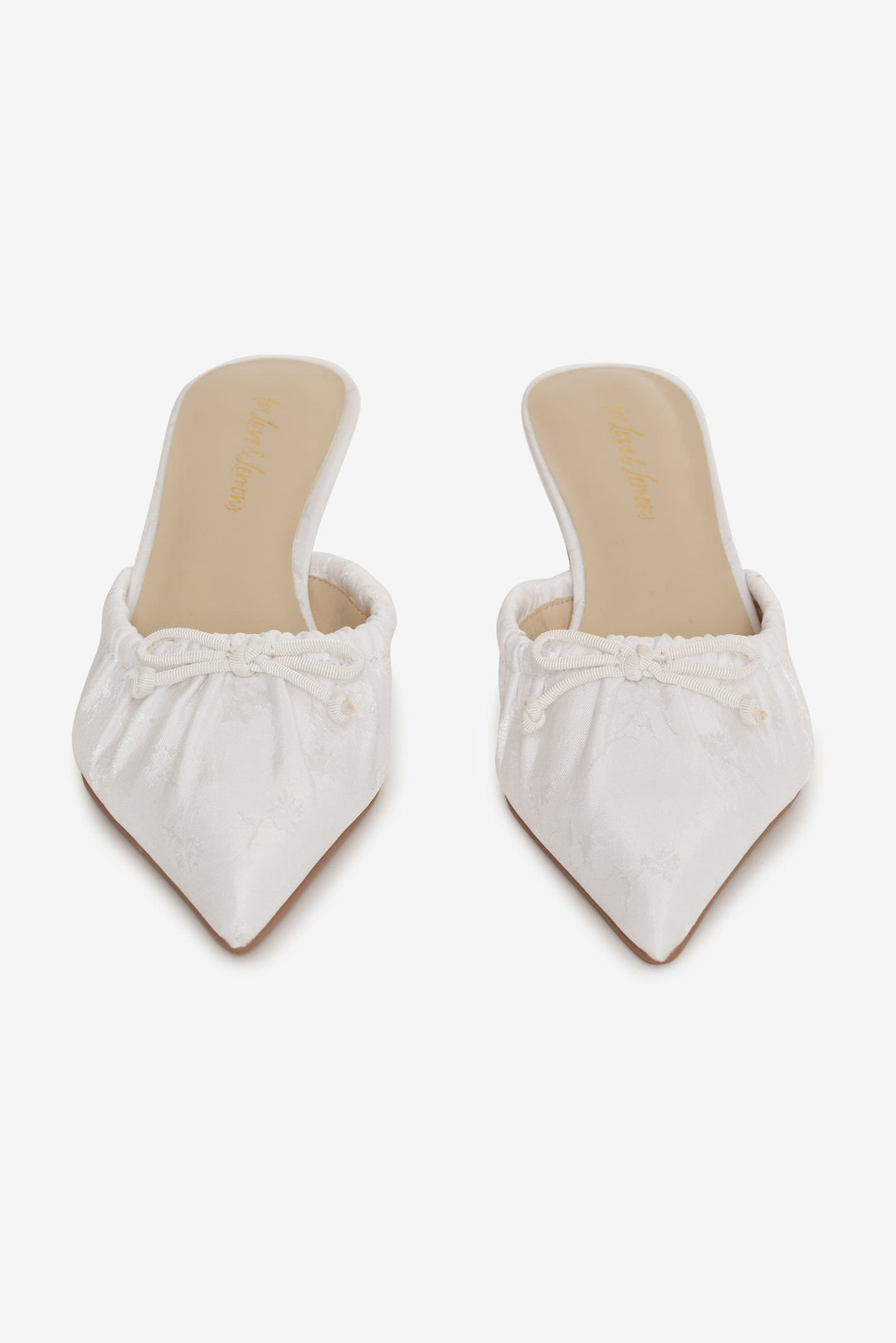For Love and Lemons Colette Mule Heel - Cream
