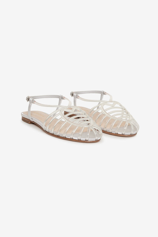 For Love and Lemons Penny Flat - White