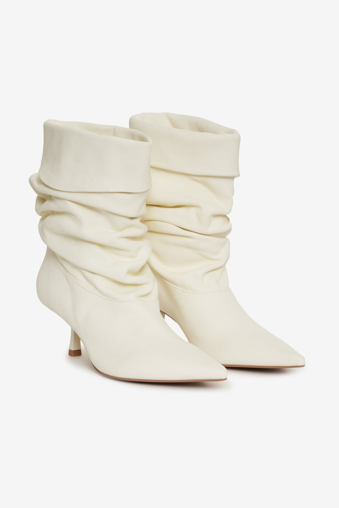 For Love and Lemons Verbana Slouch Boot - Cream