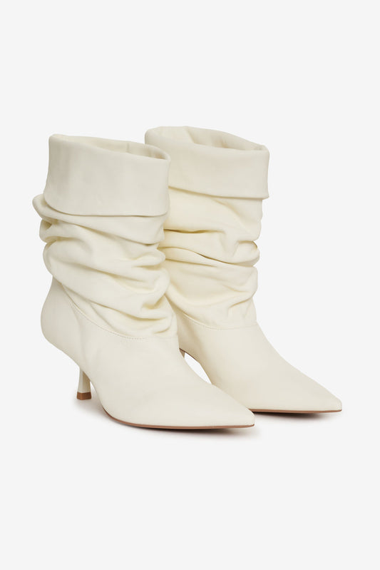 For Love and Lemons Verbana Slouch Boot - Cream