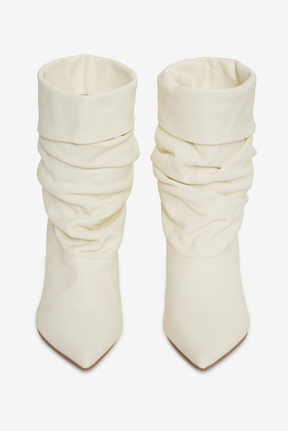 For Love and Lemons Verbana Slouch Boot - Cream