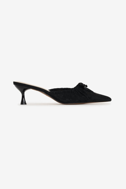 For Love and Lemons Colette Mule Heel - Black