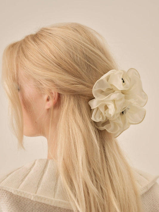 For Love and Lemons Rosette Hair Clip - Cream