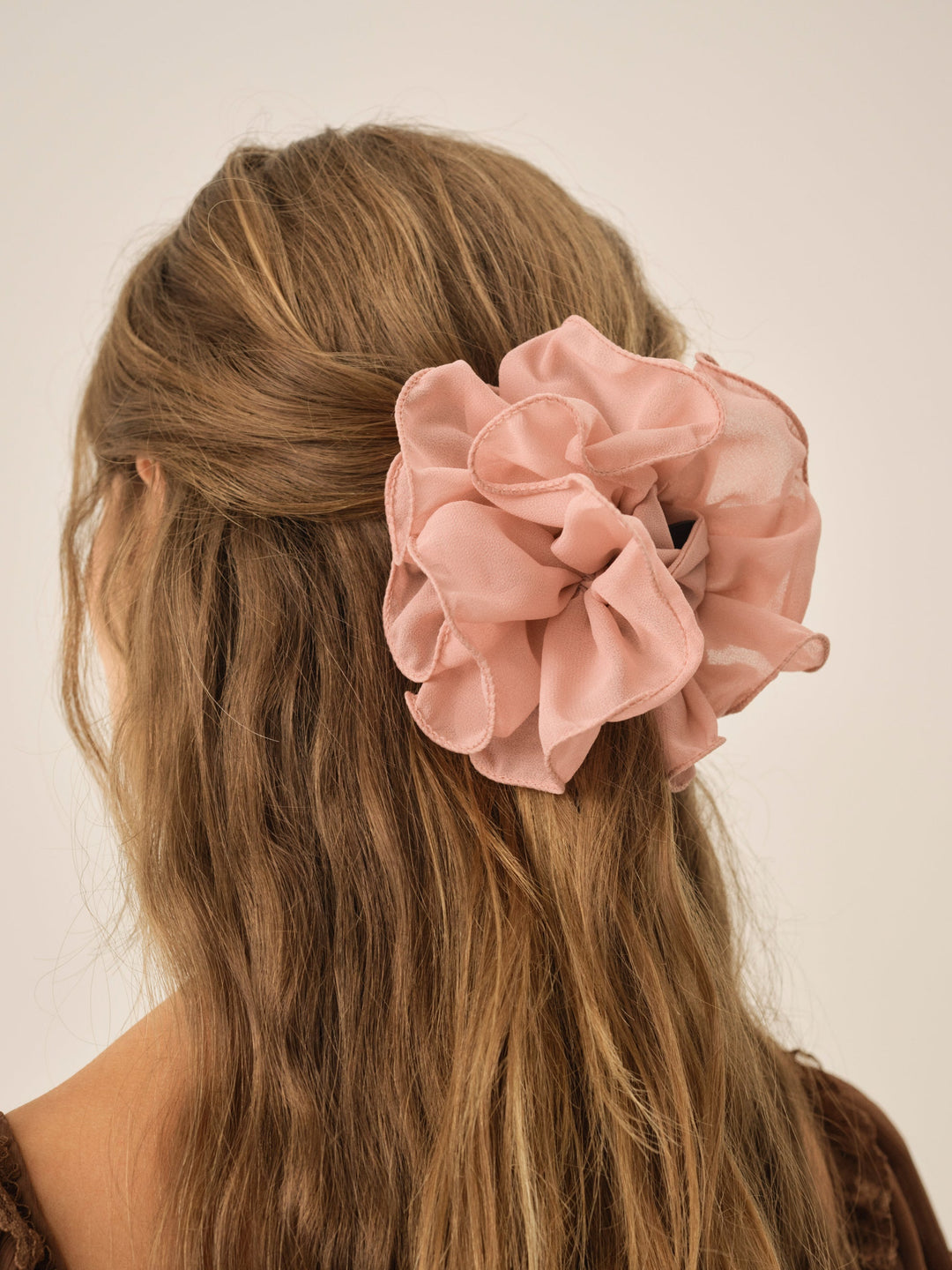 For Love and Lemons Rosette Hair Clip - Dusty Rose