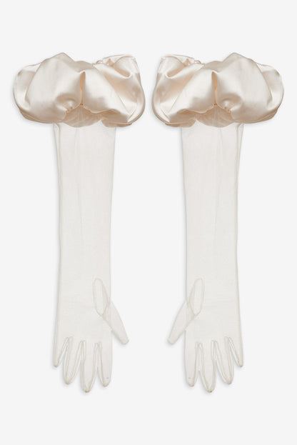 For Love and Lemons Serena Gloves - Cream