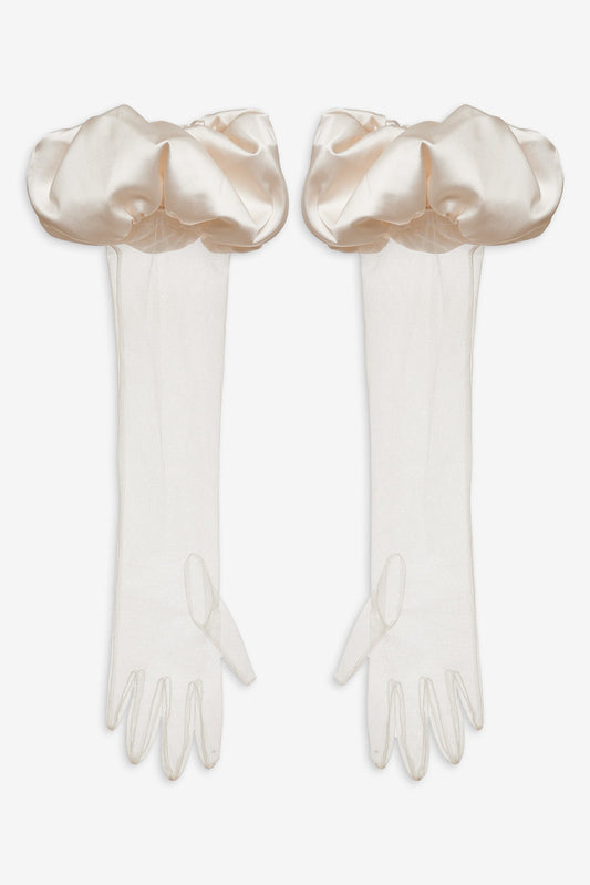 For Love and Lemons Serena Gloves - Cream