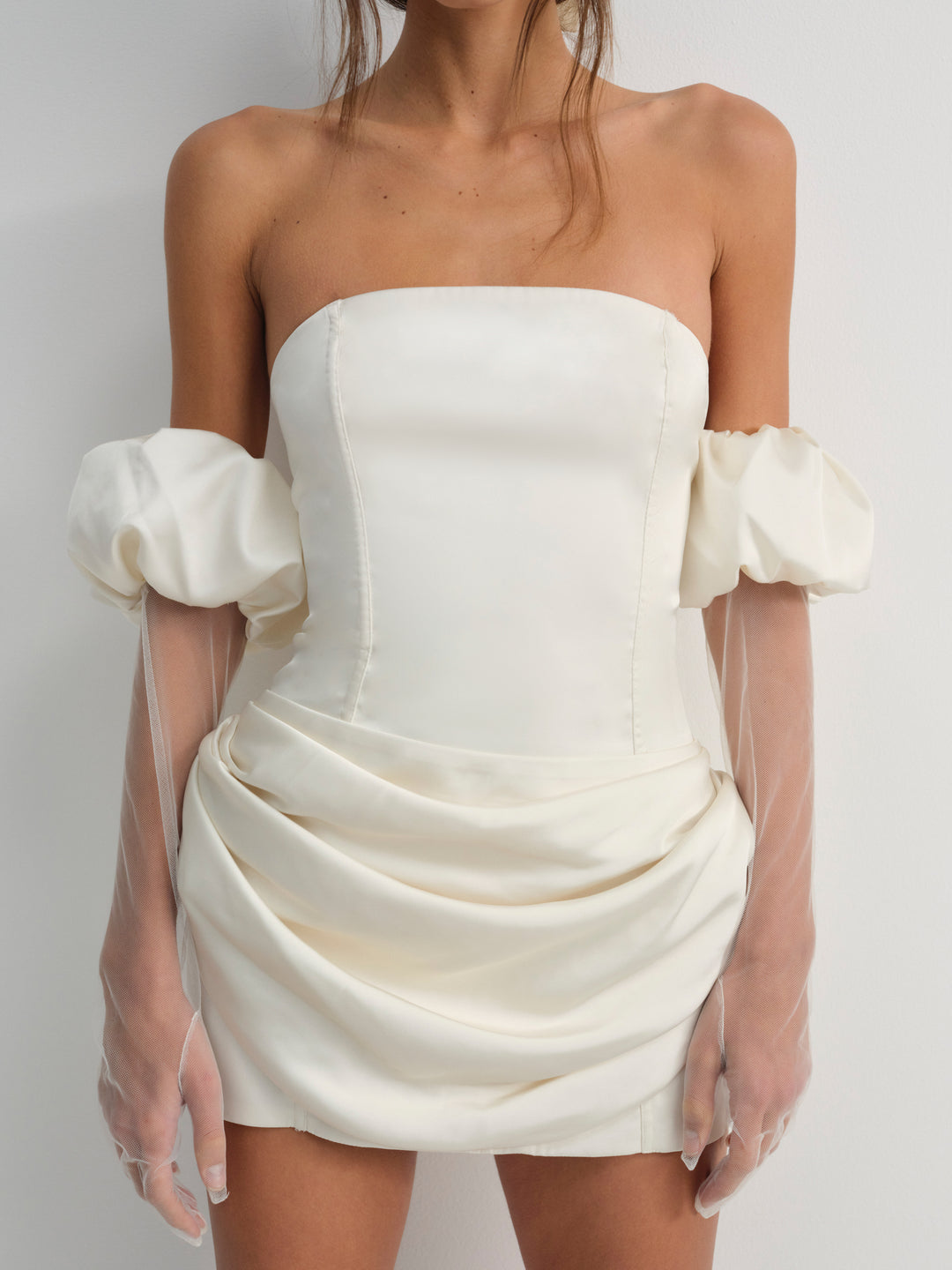 For Love and Lemons Serena Gloves - Cream