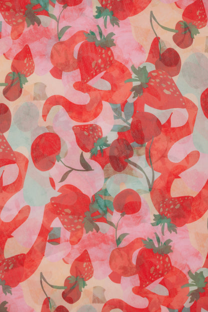 For Love and Lemons Ambrosia Print Headscarf - Red