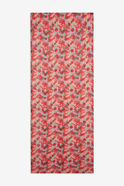 For Love and Lemons Ambrosia Print Headscarf - Red