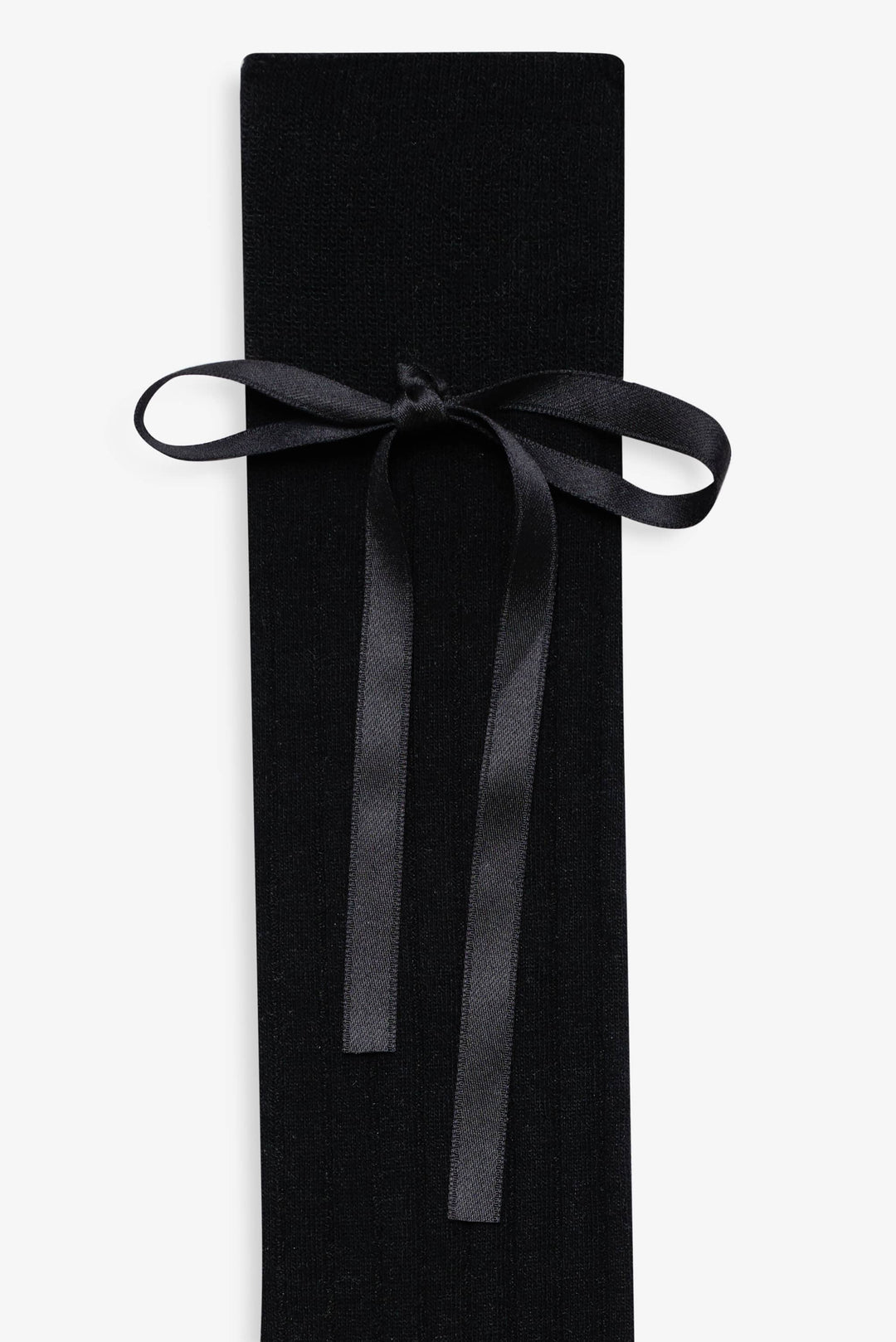 For Love and Lemons Knee-High Bow Socks - Black