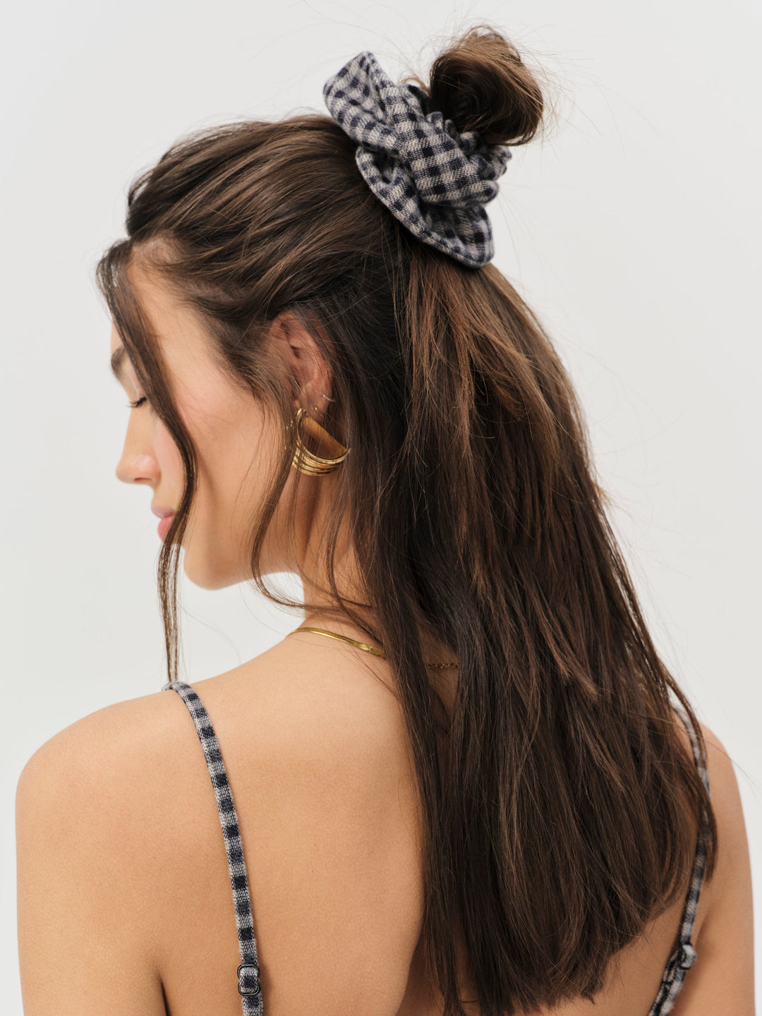 For Love and Lemons Savannah Scrunchie - Black