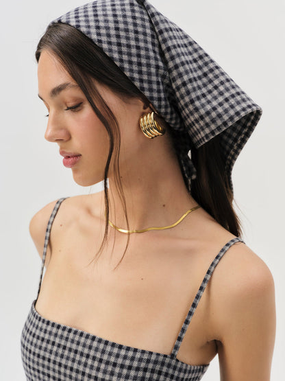 For Love and Lemons Savannah Headscarf - Black