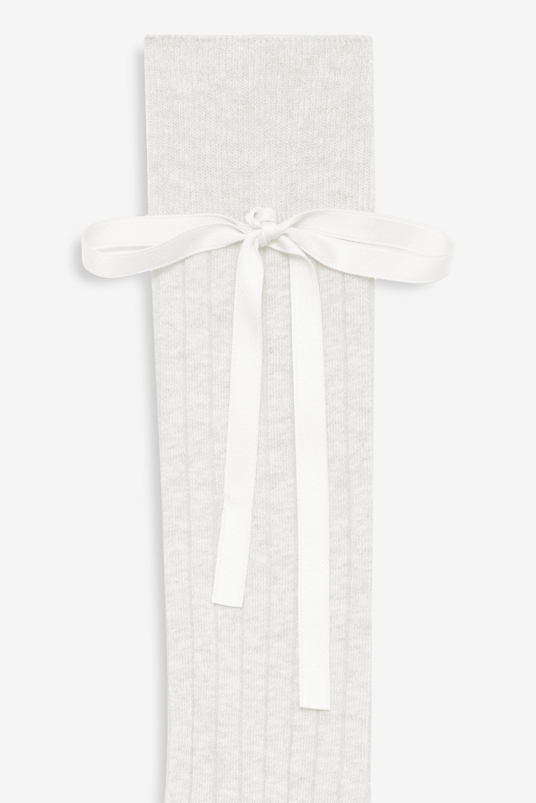 For Love and Lemons Knee-High Bow Socks - Cream