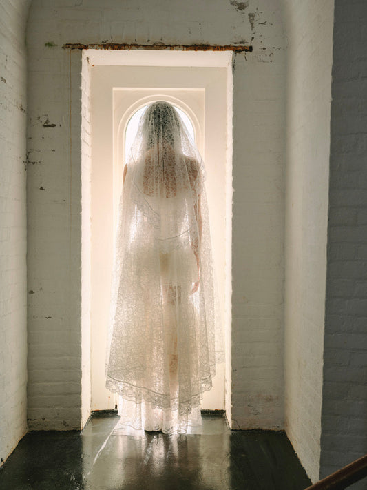 For Love and Lemons Juno Veil - White