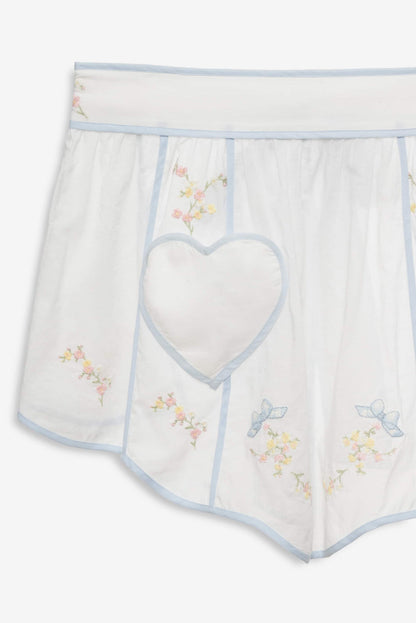 For Love and Lemons Baby Bows Apron - White