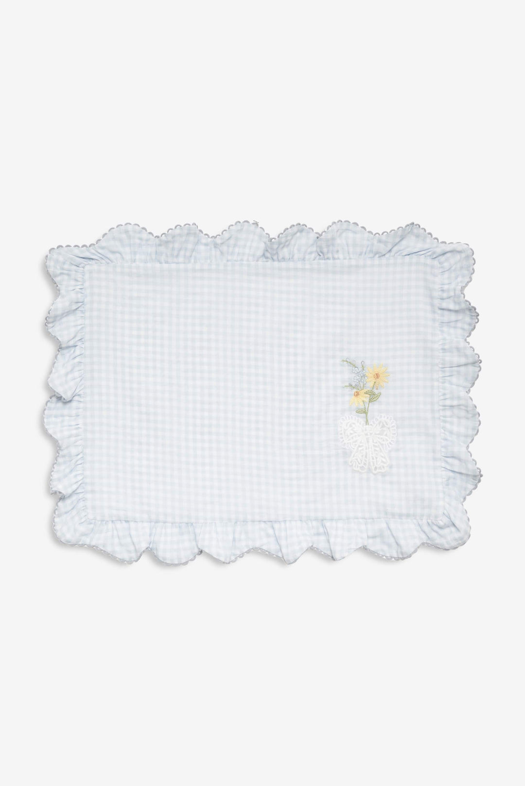 For Love and Lemons Bluebell Gingham Placemats - Blue
