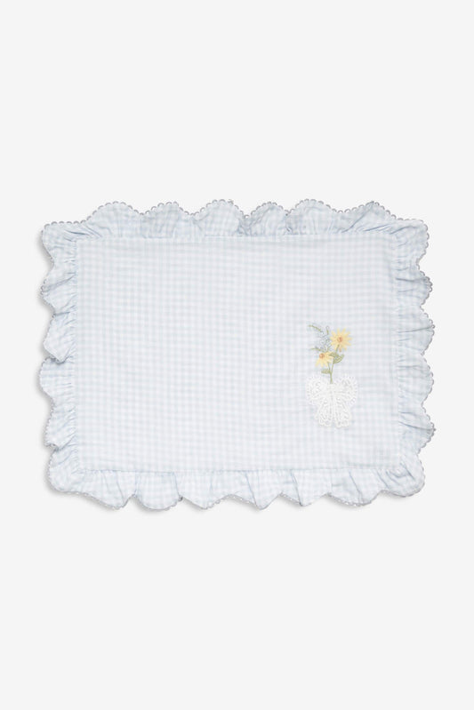 For Love and Lemons Bluebell Gingham Placemats - Blue